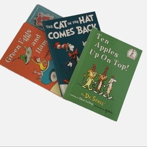 3 Classic Dr. Seuss Books, Green Eggs and Ham,The Cat in the Hat Comes Back,10🍎